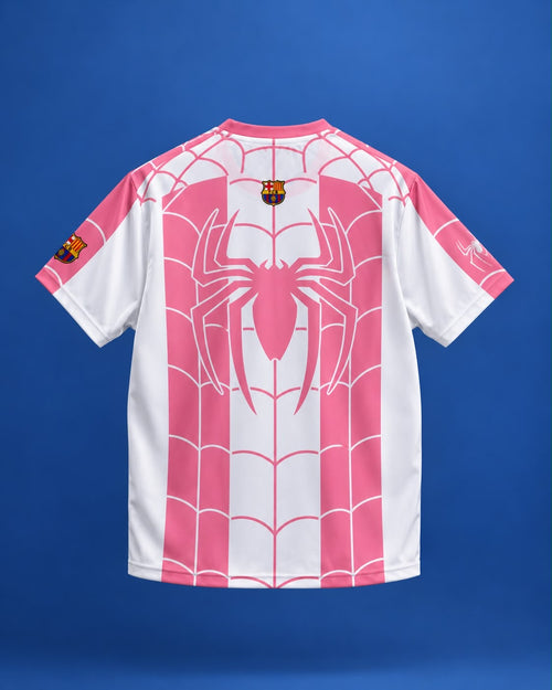 Pink Spidy x Barca jersey