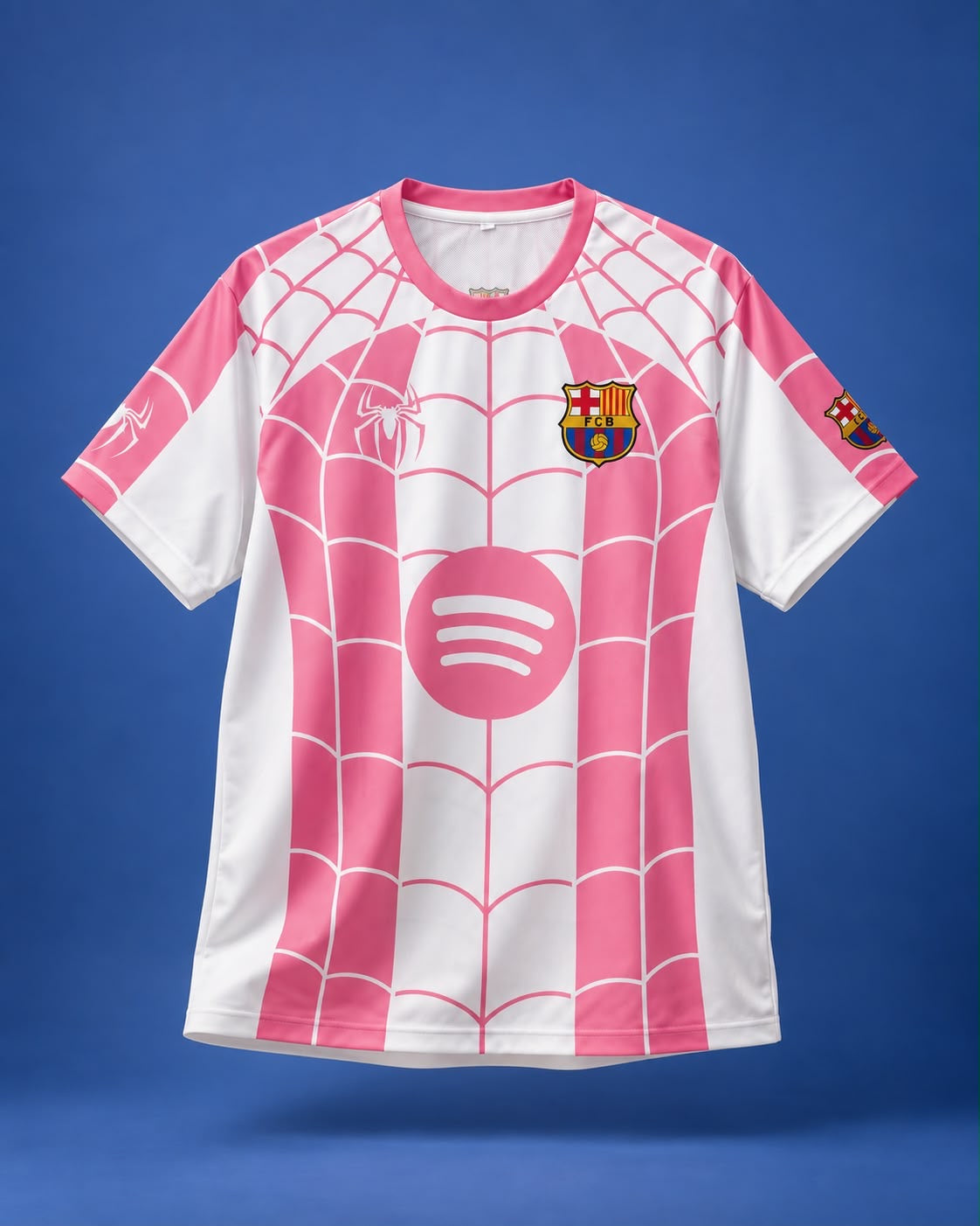 Pink Spidy x Barca jersey