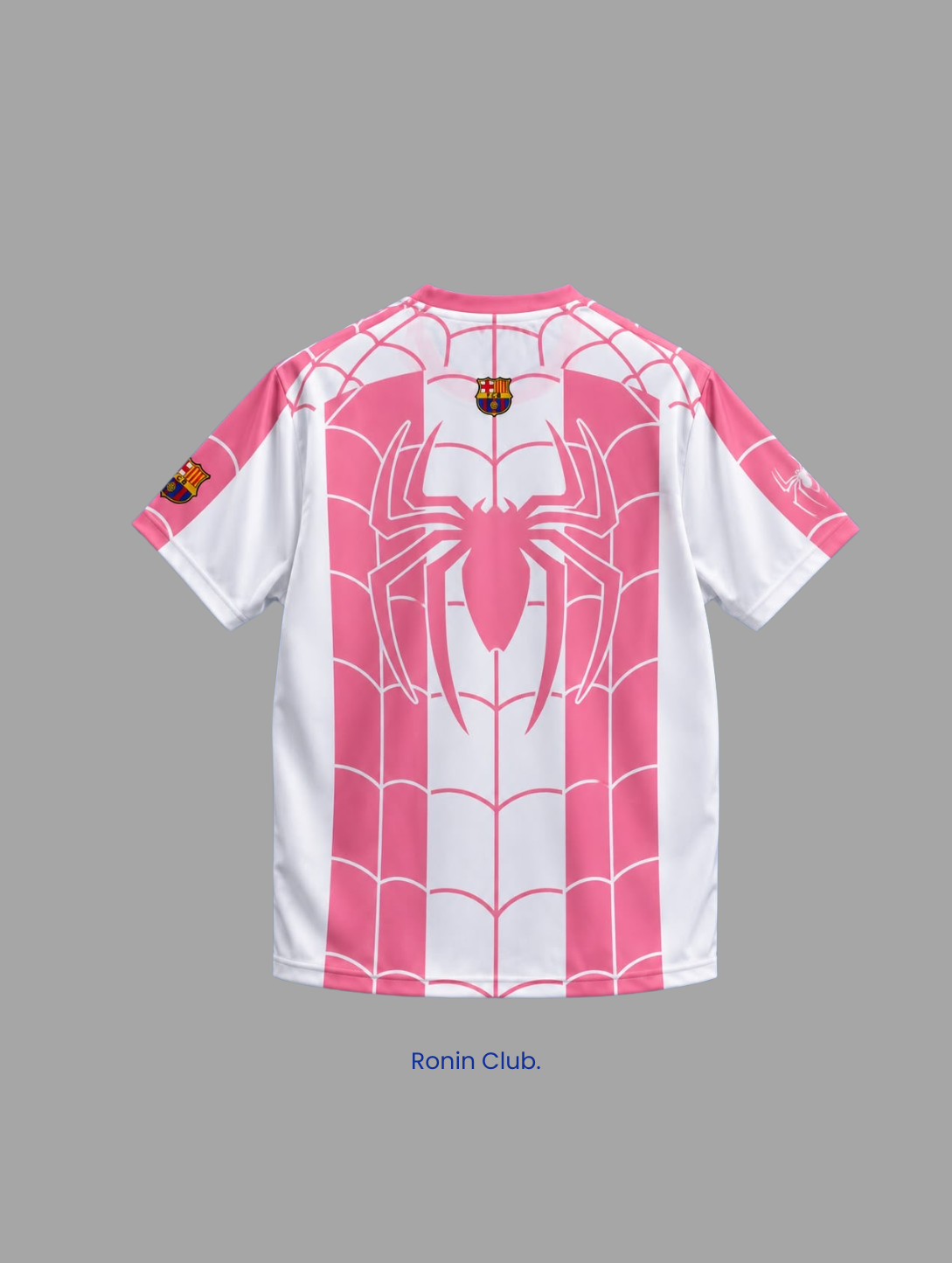 Pink Spidy x Barca jersey